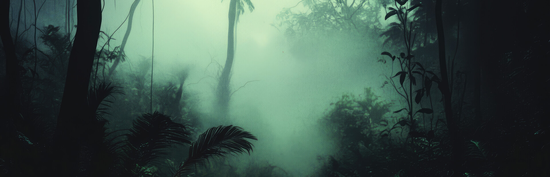 Explorers entering the cursed jungle in The Mound: Omen of Cthulhu